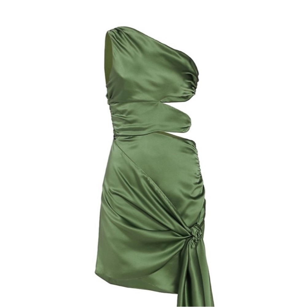 Cinq a Sept Pierce SILK green dress